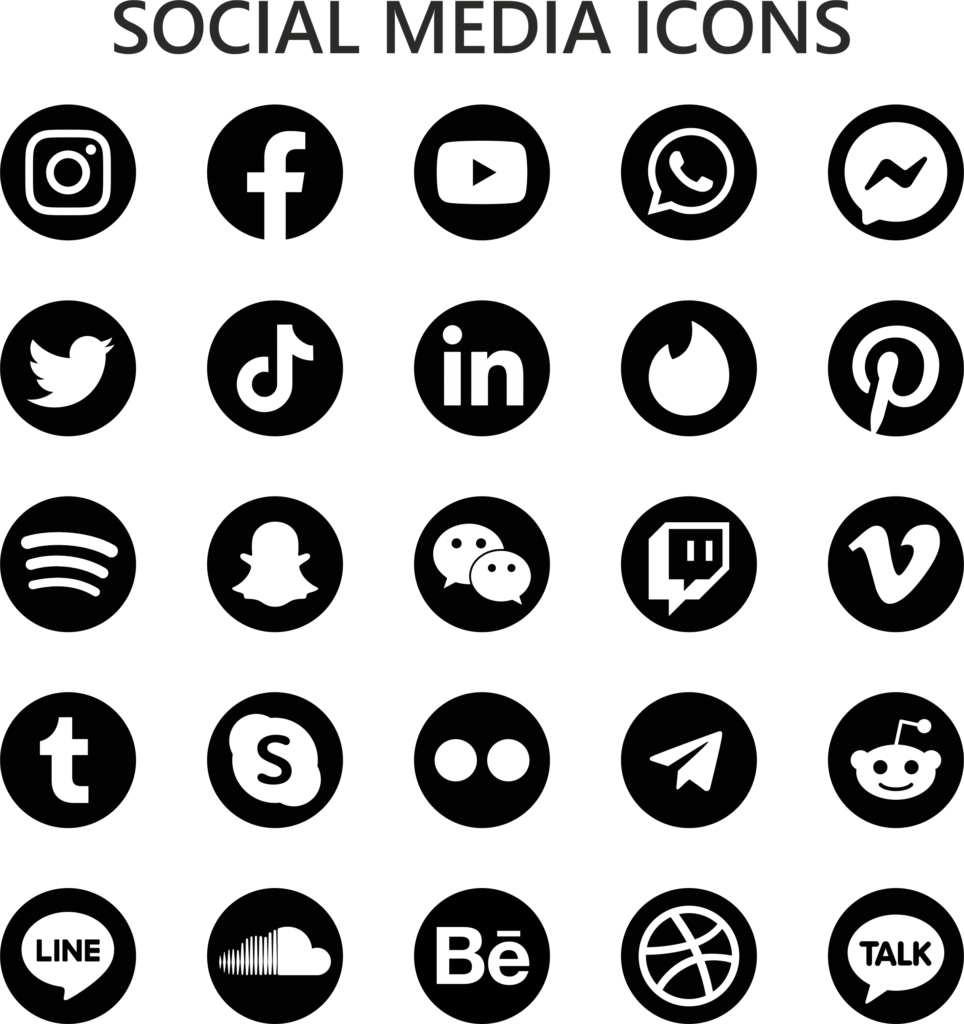 Social Media Icons | CDR | Ai | Eps - CloudBirds