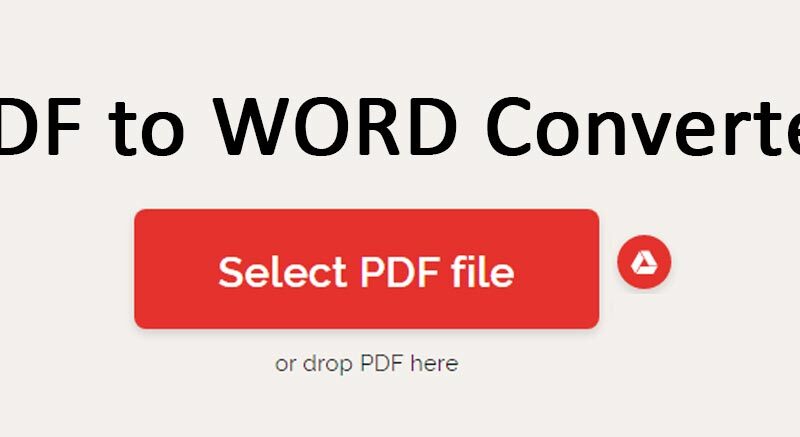 convert pdf to word file free online